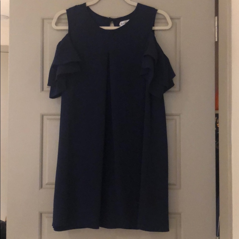 Navy blue shift dress